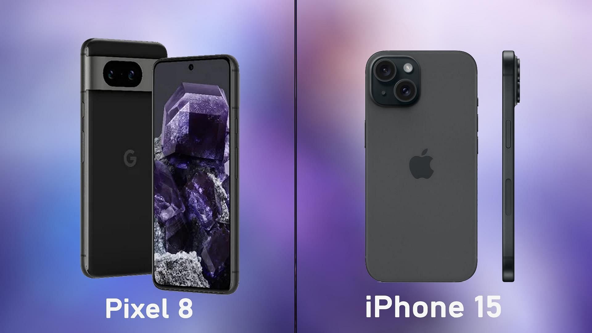 A detailed comparison between the Google Pixel 8 and the iPhone 15 (Image via Sportskeeda)