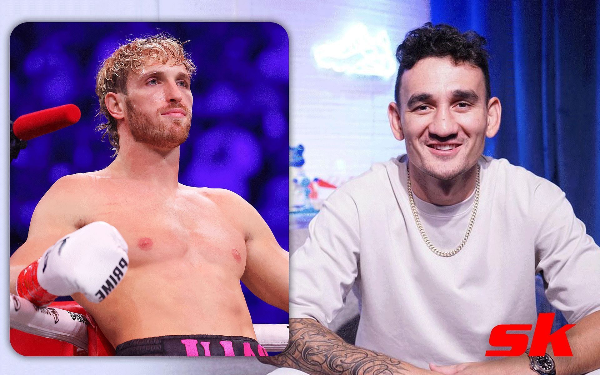 Logan Paul (left) Max Holloway (right) [Image courtey Getty Images, @blessedmma on Instagram]