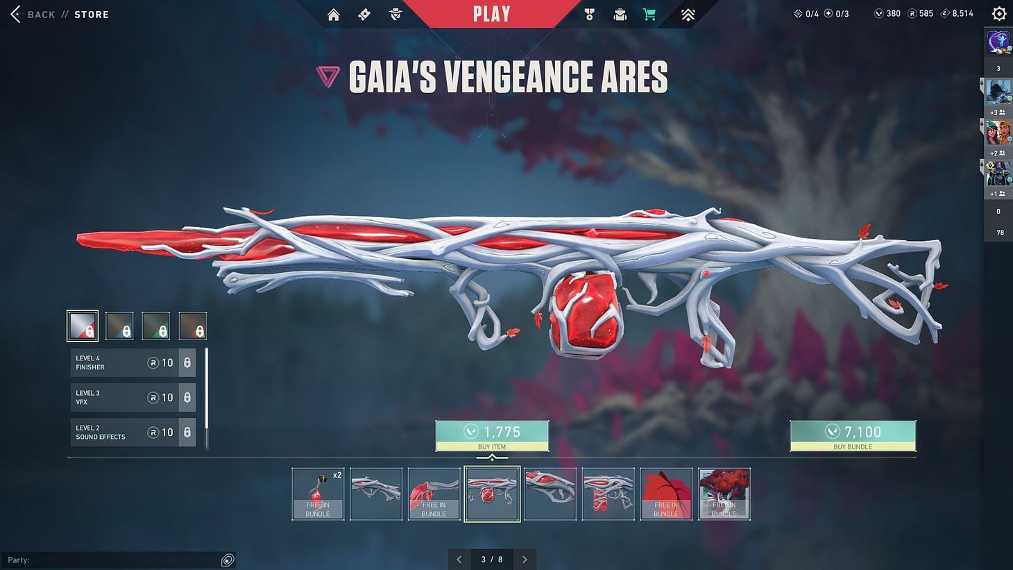 Valorant Gaia's Vengeance skins ranked from worst to best