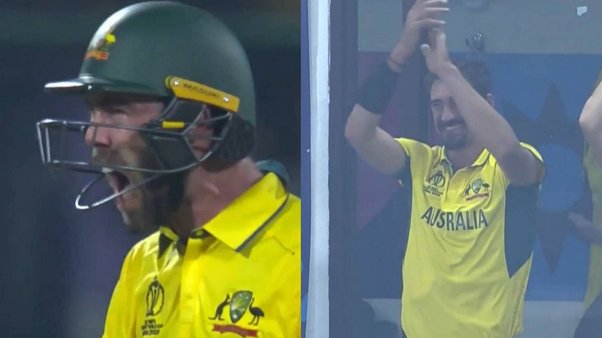 Mitchell Starc lauded Glenn Maxwell for his 100 (Image: ICC/Facebook)