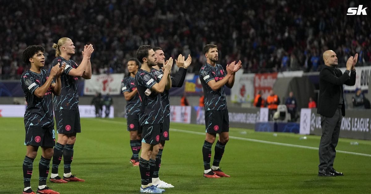 Julián Álvarez recebe de Haaland, marca e dá início à virada do Manchester  City na Champions League - ESPN Video