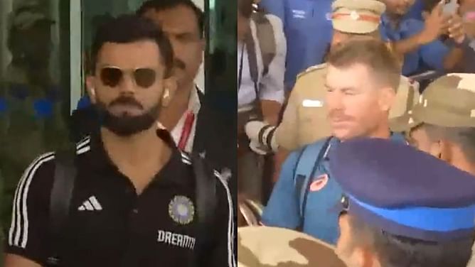[WATCH] Indian and Australian teams reach Chennai for their 2023 World Cup opener