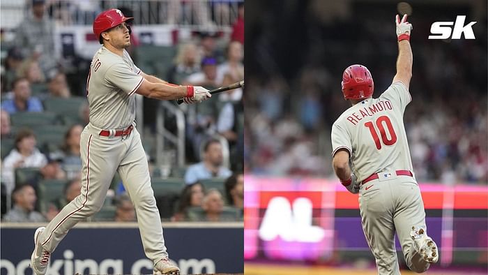 J.T. Realmuto Home Run NLDS: MLB Fans react to J.T. Realmuto's home run to  give Phillies 3-0 lead over Braves in NLDS Game 2 - Absolutely fried it