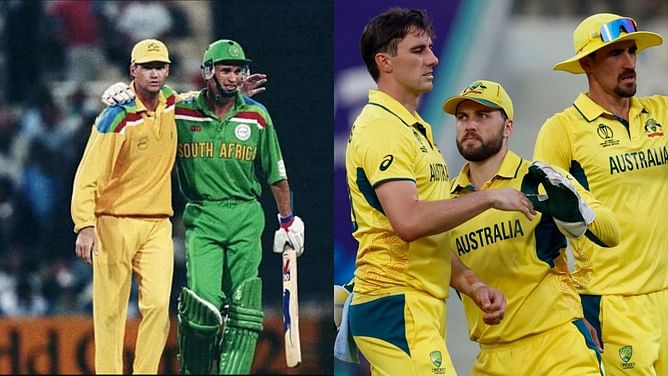 When was the last time Australia was at bottom of a World Cup table?