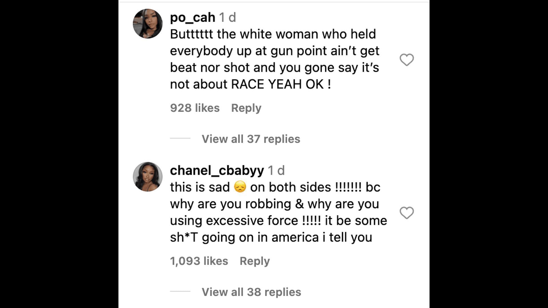 Social media users debate as a video of a cop hitting a woman goes viral: Reactions explored. (Image via Instagram)