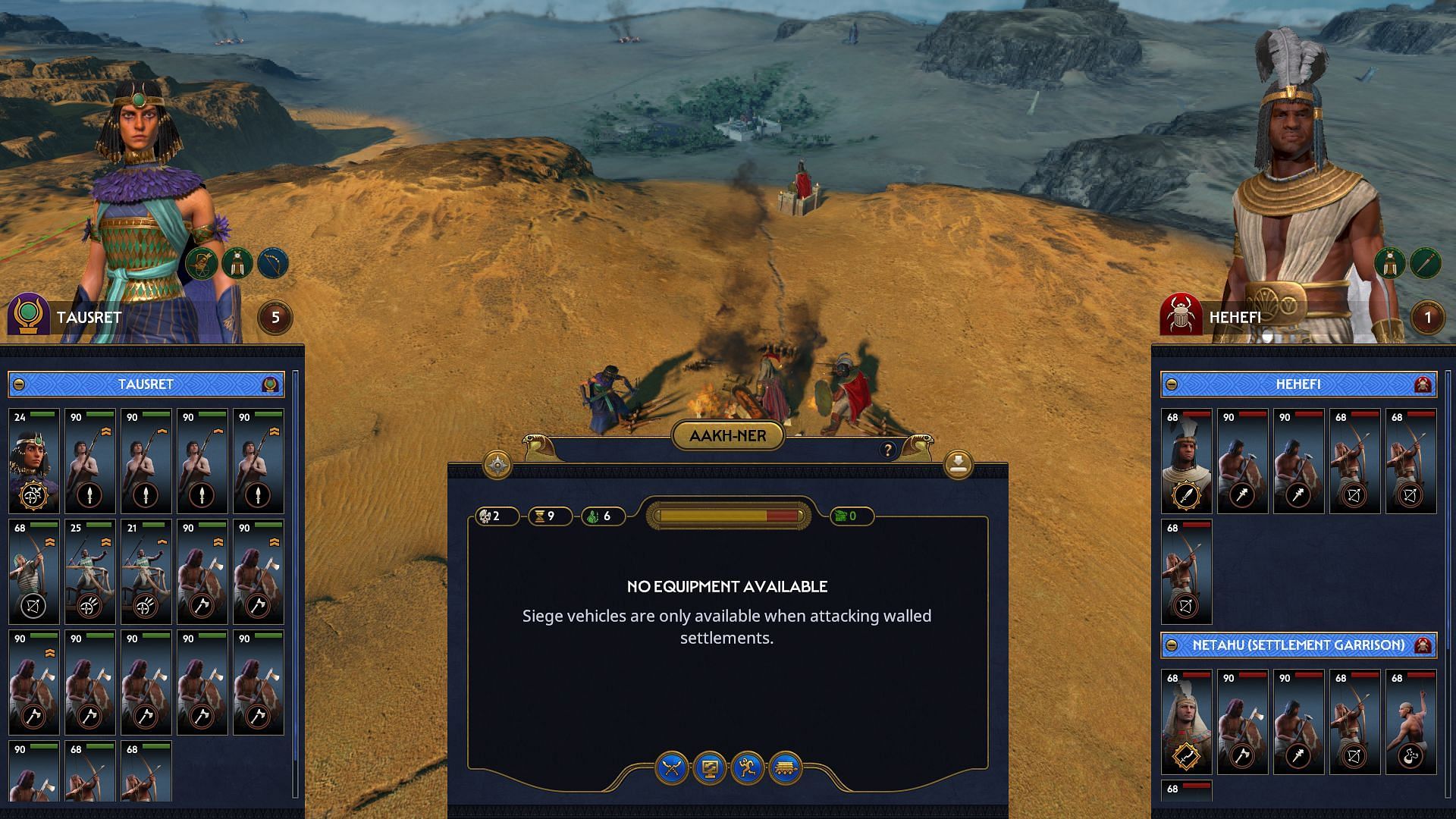 War never changes. (Image via Sega/Total War: Pharaoh)