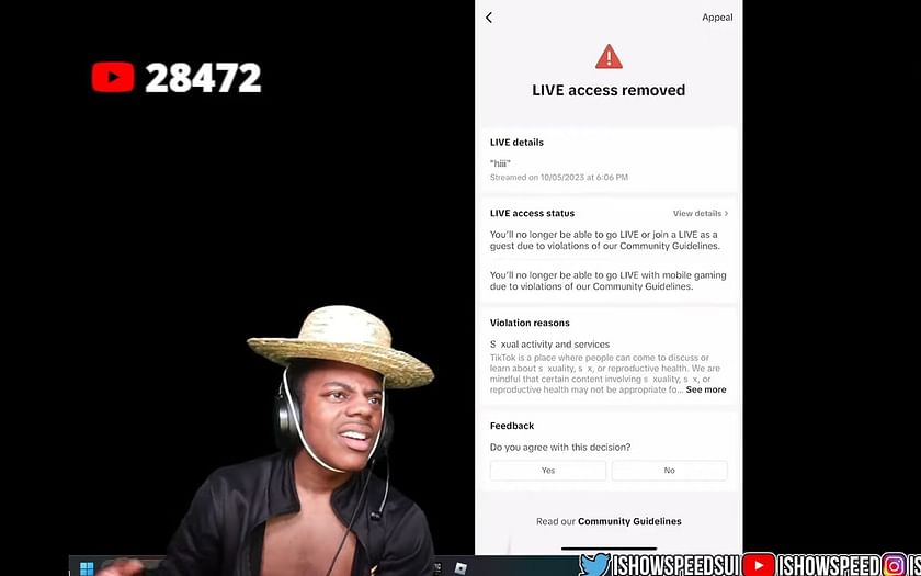 IShowSpeed's mysterious TikTok ban leaves fans puzzled - Hindustan Times