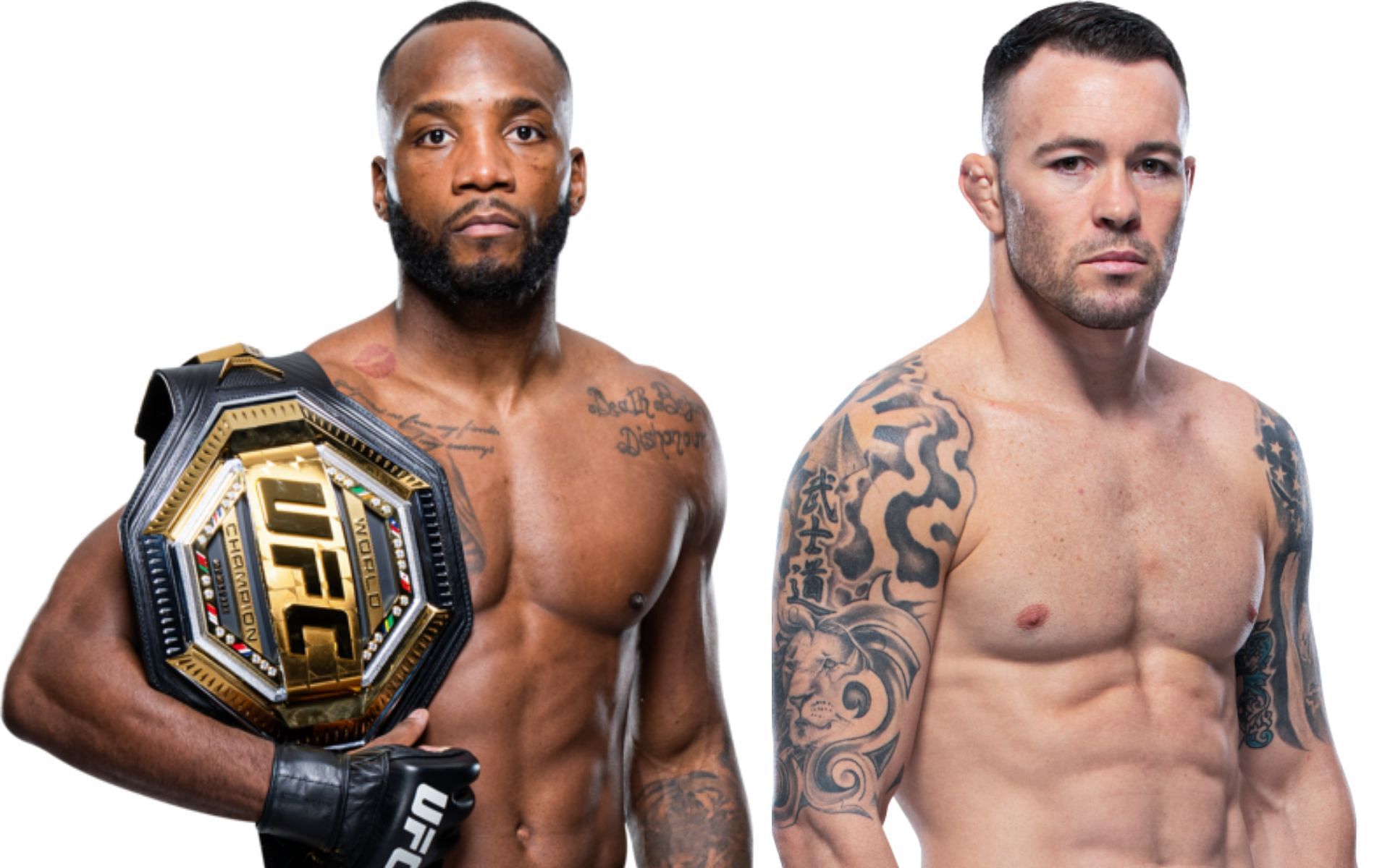 Leon Edwards and Colby Covington. [via UFC]