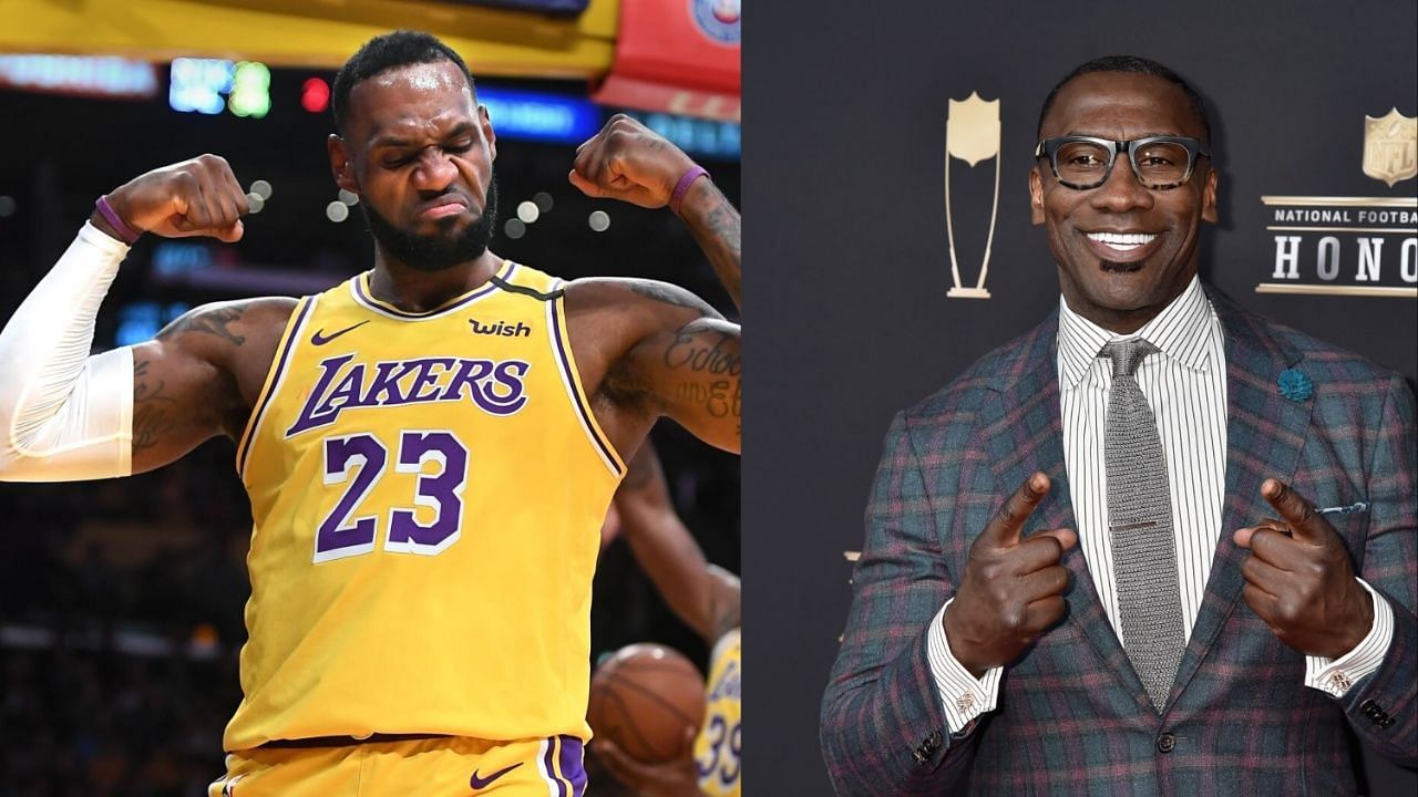 LeBron James (L) and Shannon Sharpe (R)