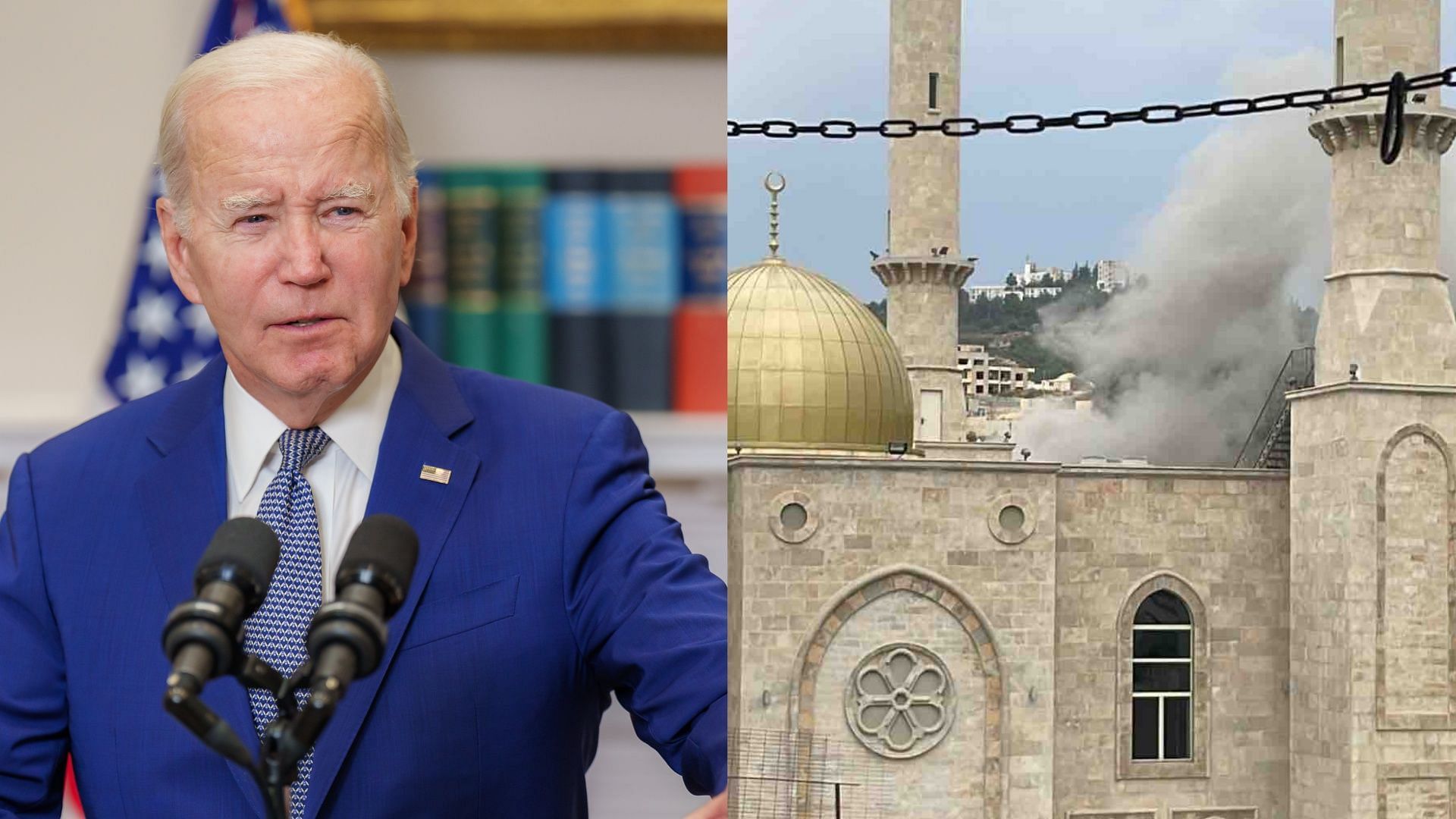 President Biden receives backlash online for attending BBQ party amid Israel-Hamas conflict. (Image via X/@POTUS, @Oz1Daniel)