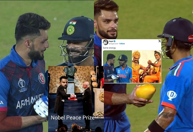 "Why did Kattappa Naveen betray Bahubali Gambhir"- Top 10 funny memes as Virat Kohli and Naveen-ul-Haq embrace each other during IND vs AFG clash