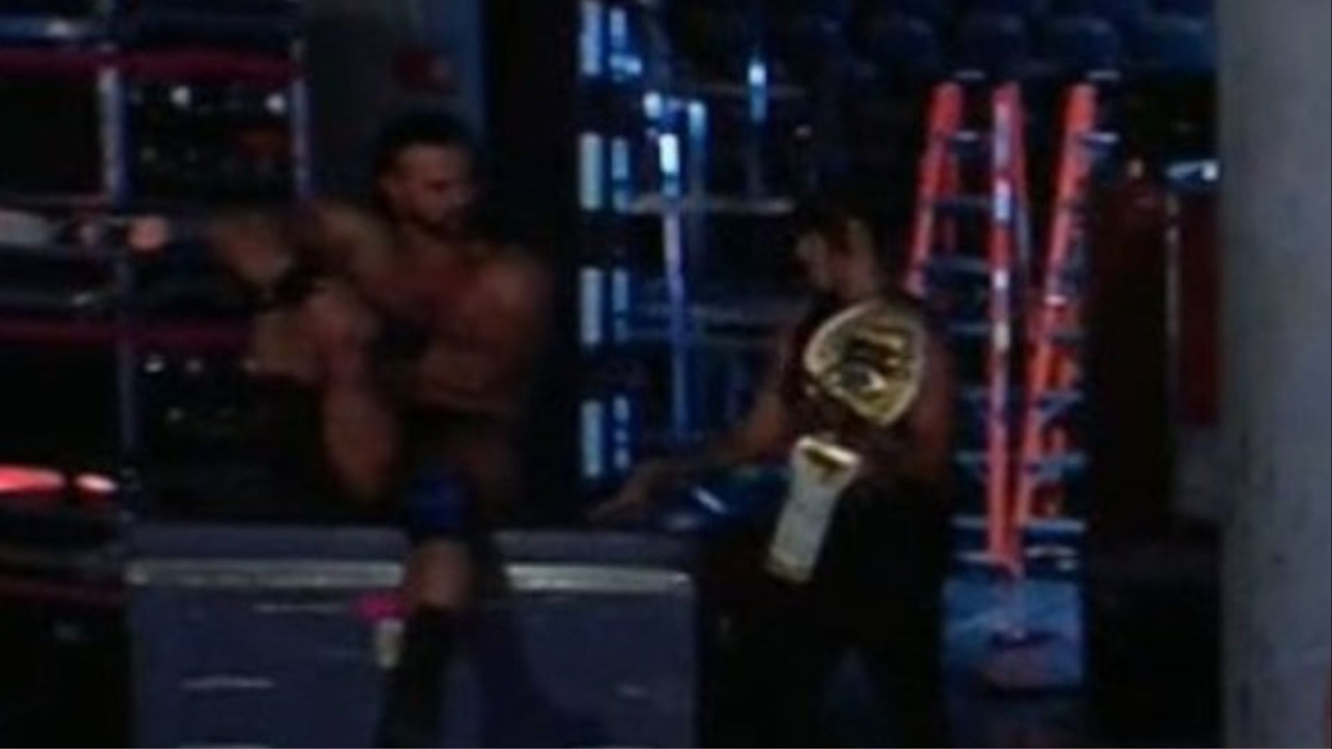 Drew McIntyre and Rhea Ripley as seen on WWE RAW.