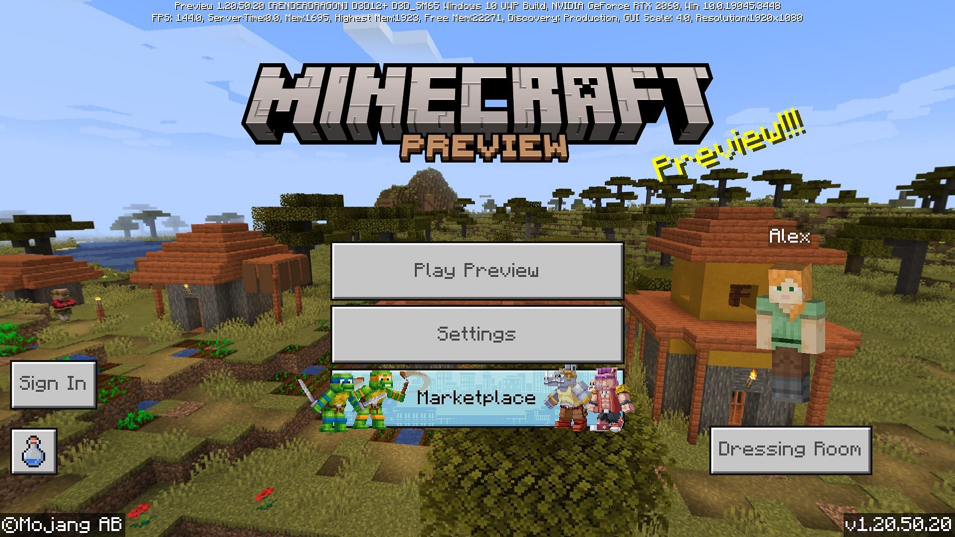Minecraft Preview 1.20.50.20 makes a large slew of adjustments and adds betas to Realms (Image via Mojang)