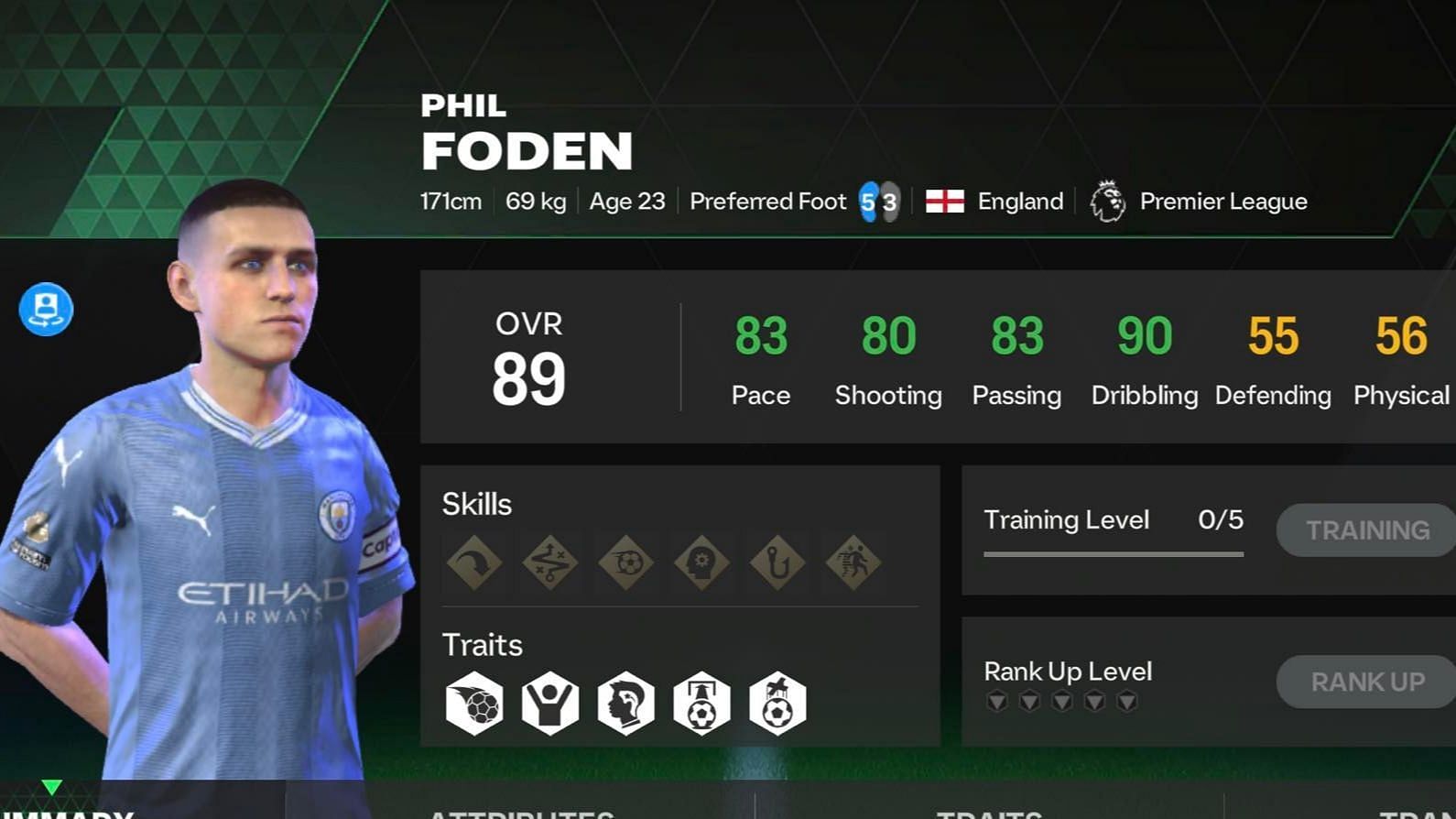 Phil Foden&#039;s 89 OVR card is available in Star Pass 2 (Image via EA FC Mobile)