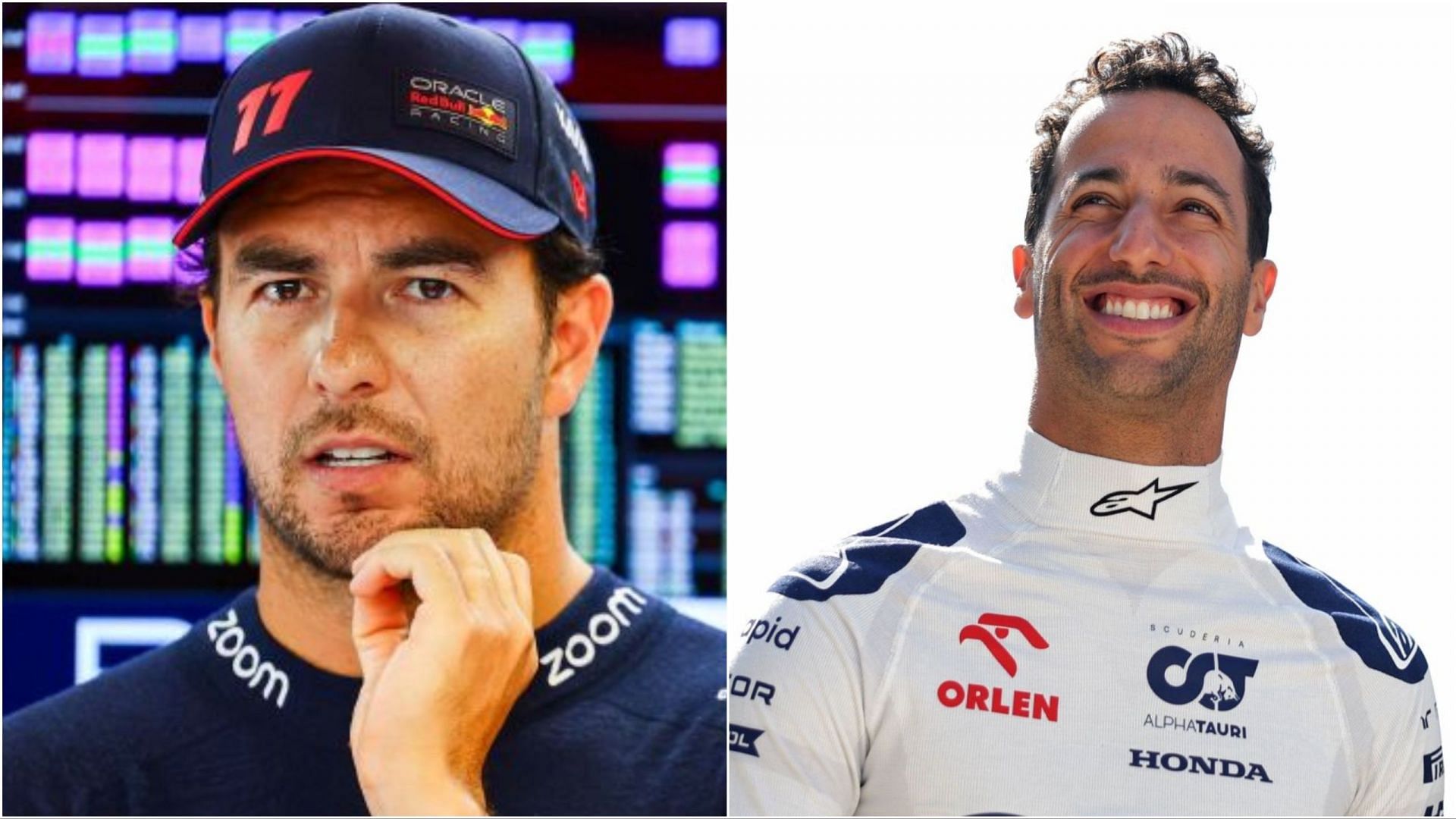 Daniel Ricciardo and Sergio Perez