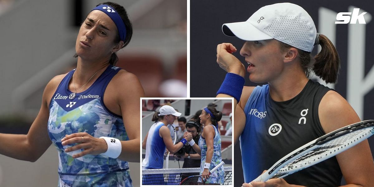 Iga Swiatek defeated Caroline Garcia in the 2023 China Open quarterfinal