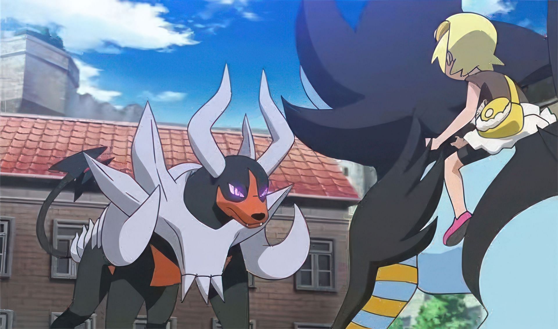 Mega Houndoom in the anime (Image via The Pokemon Company)