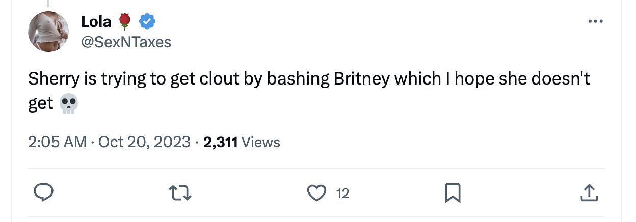 Social media users bashed Shepherd as she called Britney Spears &quot;crazy&quot; on the WWHL episode: Reactions explored. (Image via Twitter)