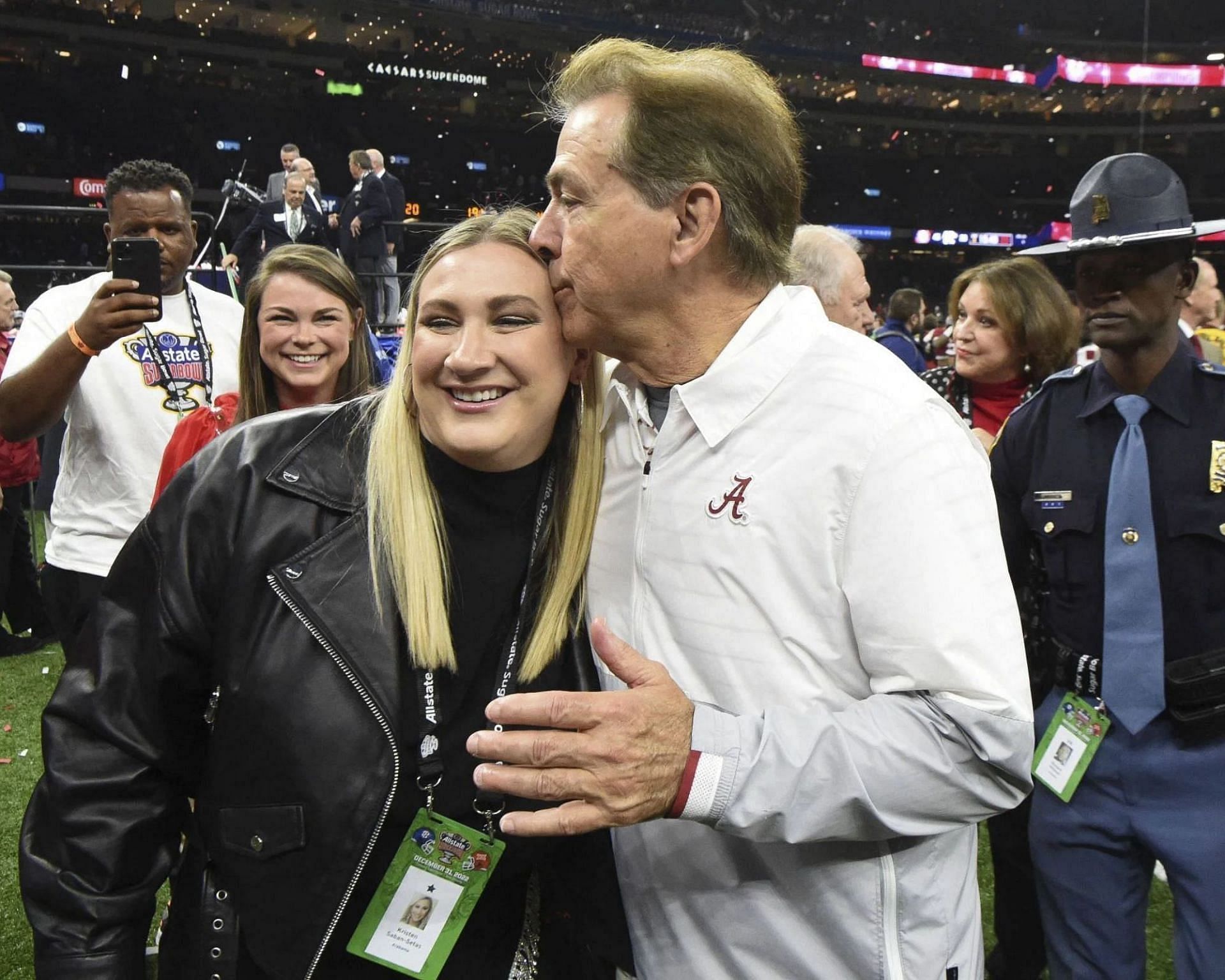 Nick Saban and his daughter Kristen Saban