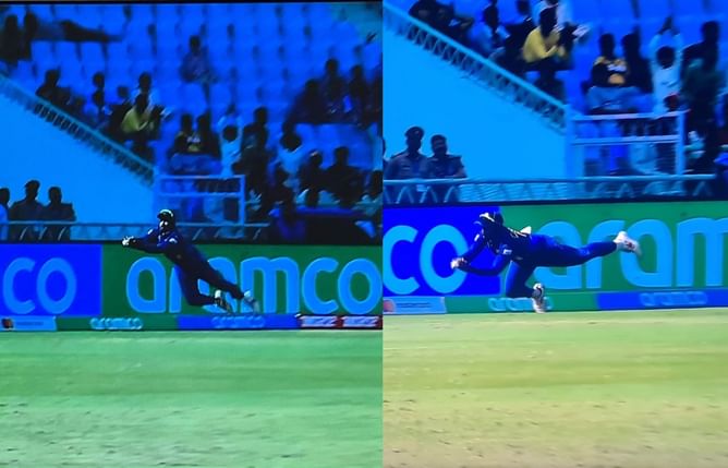 [Watch] Charith Asalanka takes a stunning diving catch to dismiss Logan van Beek in SL vs NED 2023 World Cup clash