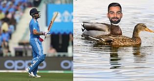CWC 2023 : विराट कोहली के 'डक' पर आउट होने को लेकर इंग्लैंड की बार्मी आर्मी ने उड़ाया मजाक, भारतीय यूट्यूबर ने बोलती की बंद