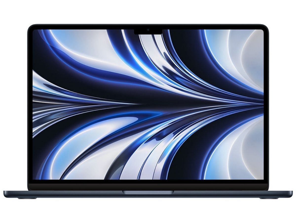 The MacBook Air M2 13-inch comes with a display notch and modern pro-like design. (Image via Apple)