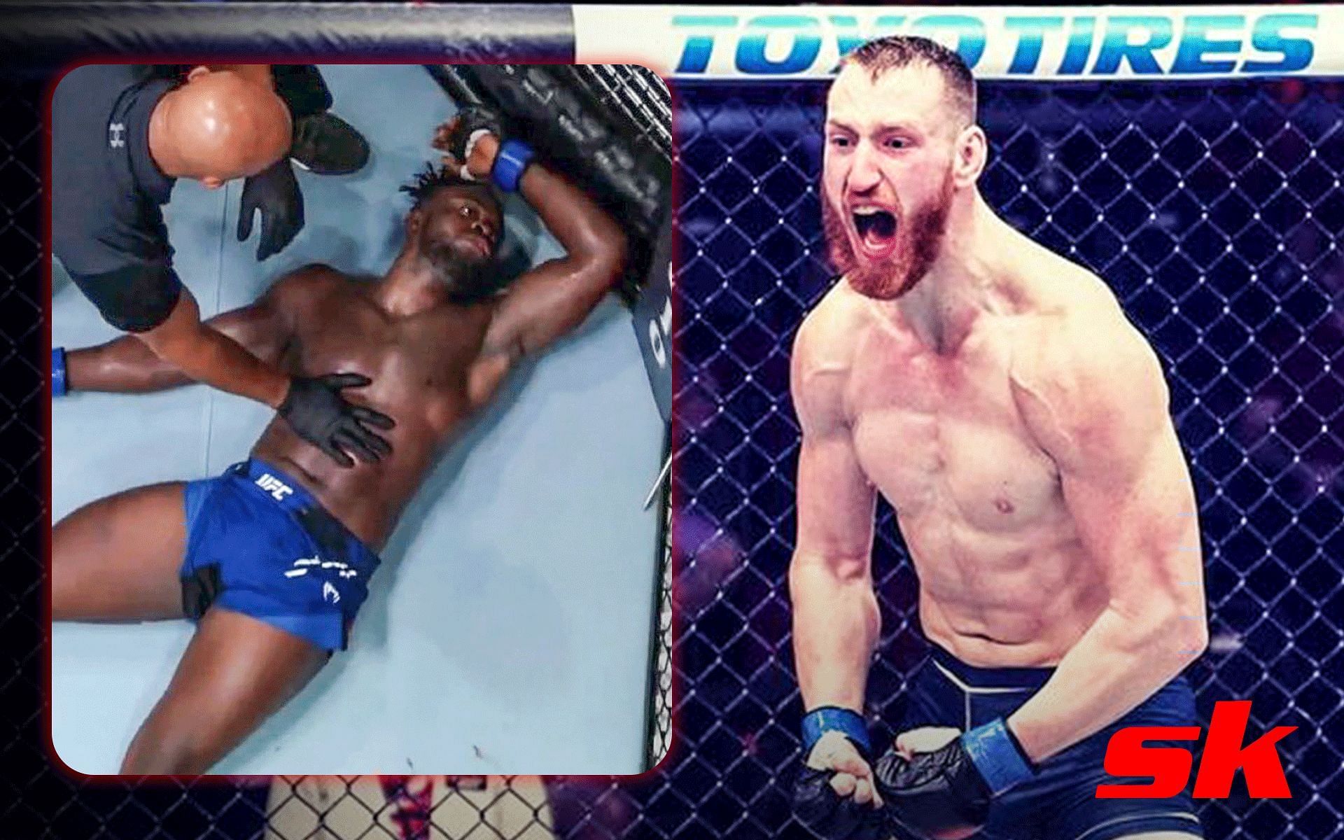 Joe Pyfer vs. Abdul Razak Alhassan [Images via: @joepyfer on Instagram and @beIsfy on X]