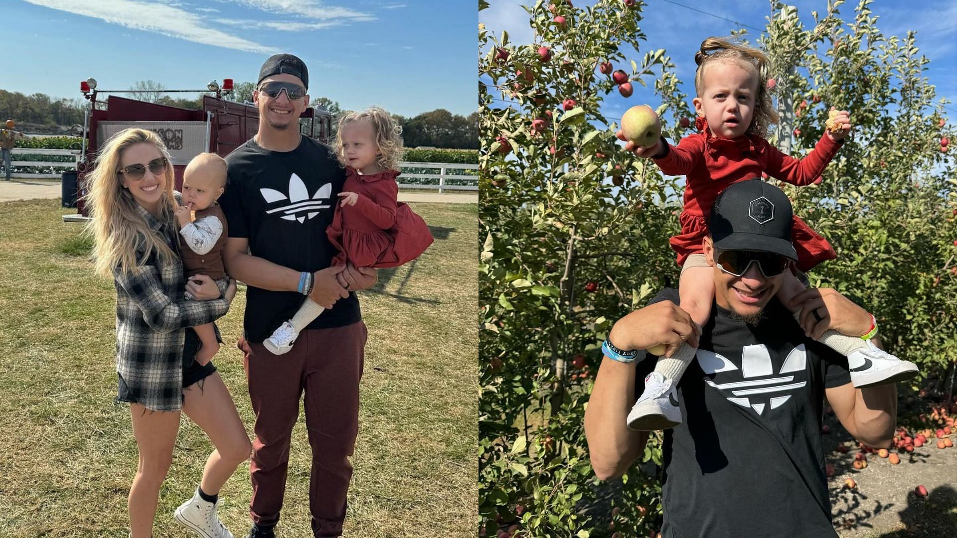 Patrick Mahomes, wife Brittany take much-needed break with kids to celebrate fall