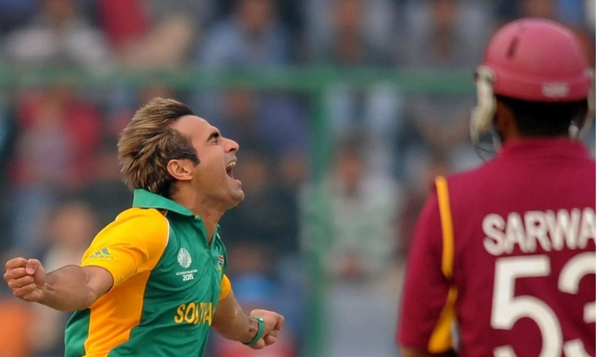 Tahir ran through the West Indian middle order in South Africa&#039;s opening 2011 World Cup game.