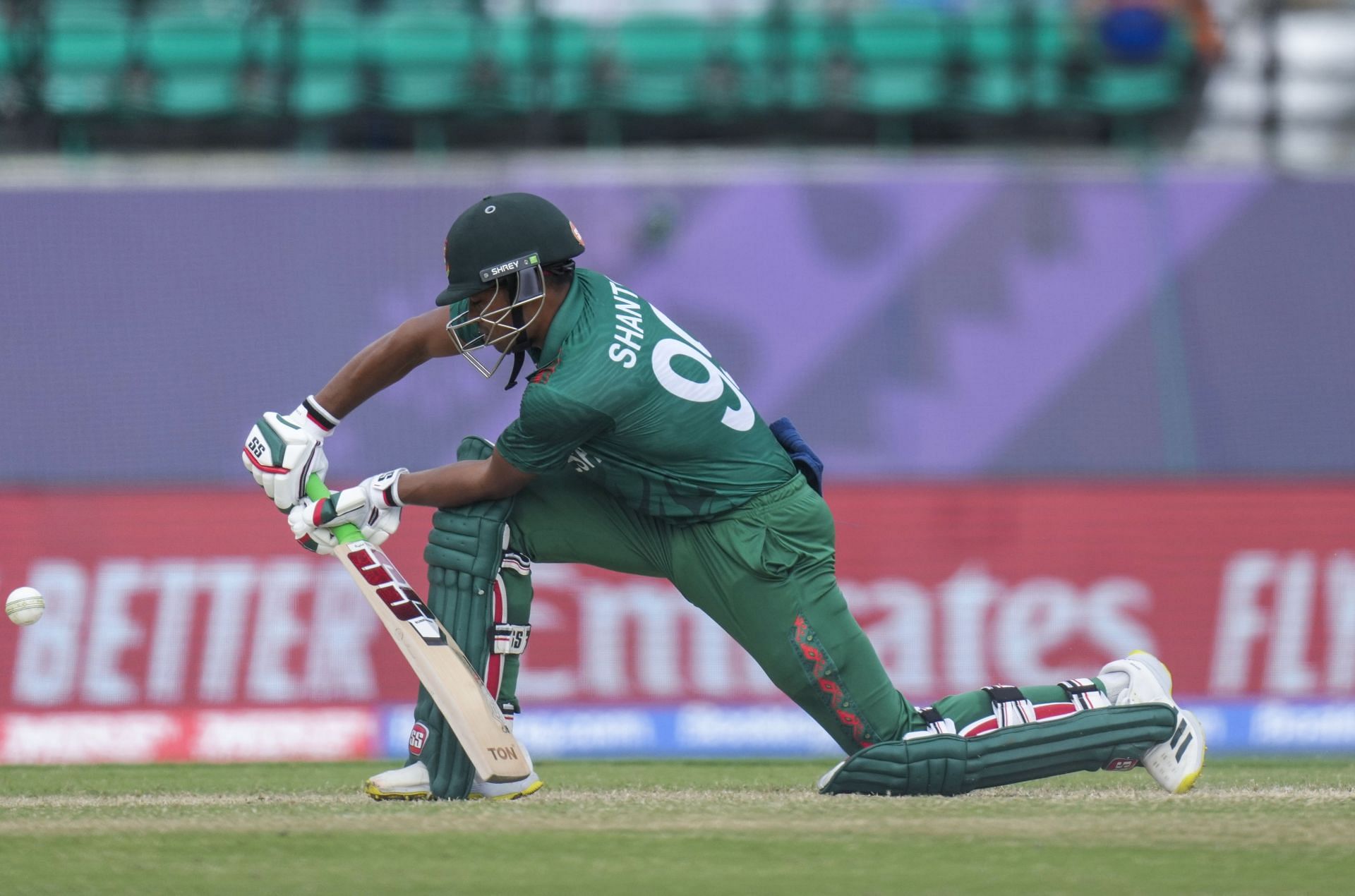 Bangladesh batter Najmul Hossain Shanto. (Pic: AP)