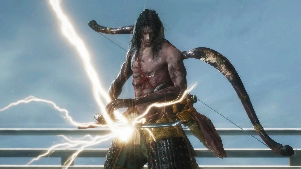 Genichiro as an antagonistic force in Sekiro (Image via FromSoftware)