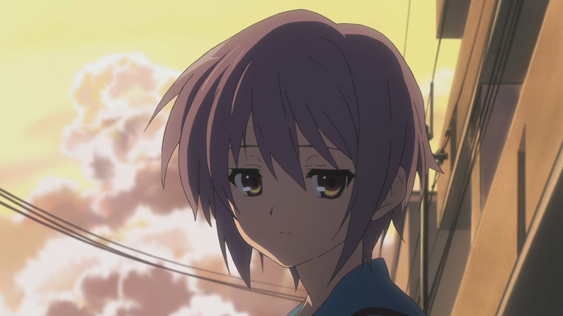 Yuki Nagato from The Melancholy of Haruhi Suzumiya (Image via Studio Kyoto Animation)