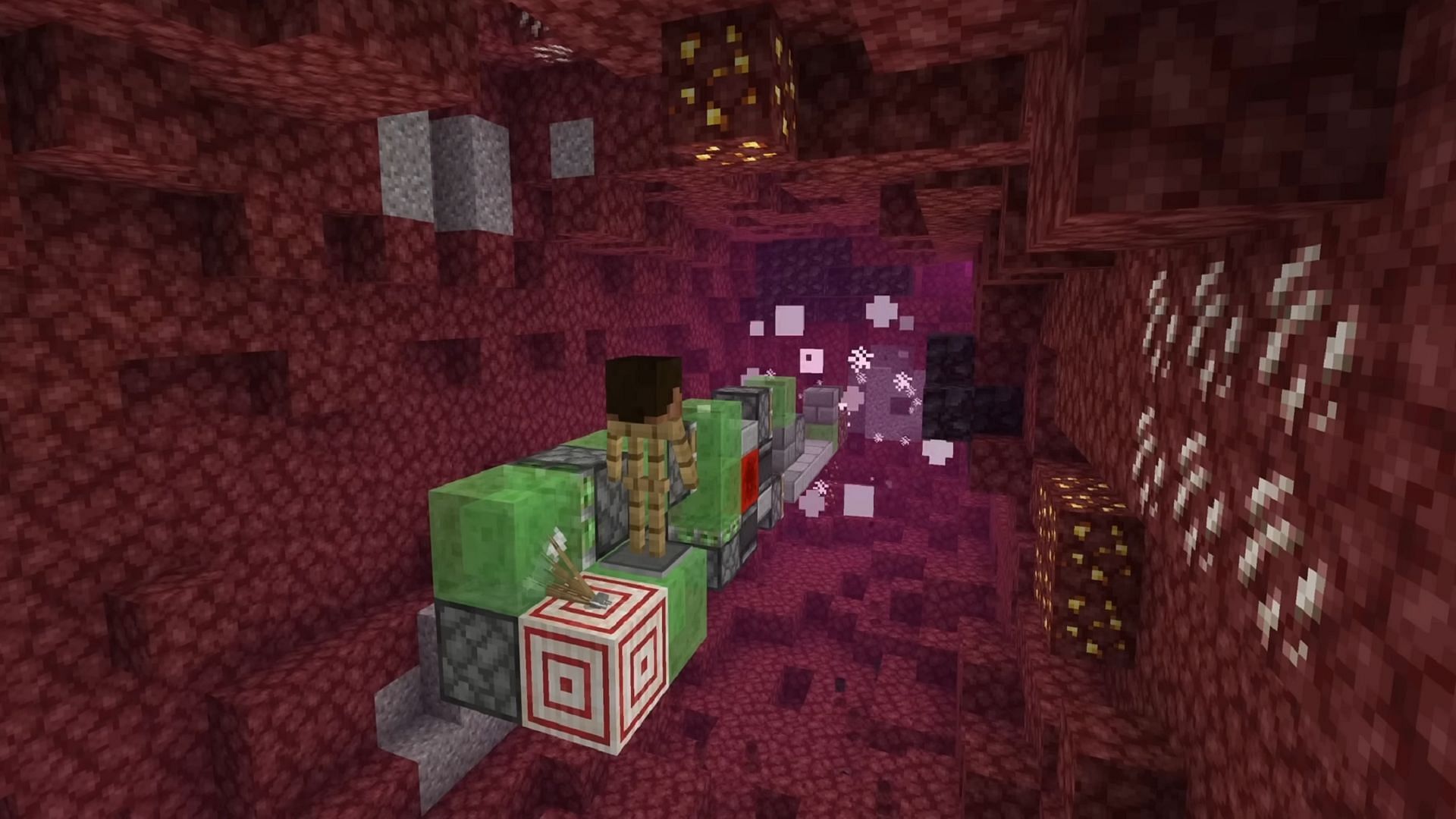 This singular machine can result in massive amounts of ancient debris for Minecraft players (Image via Silentwisperer/YouTube)