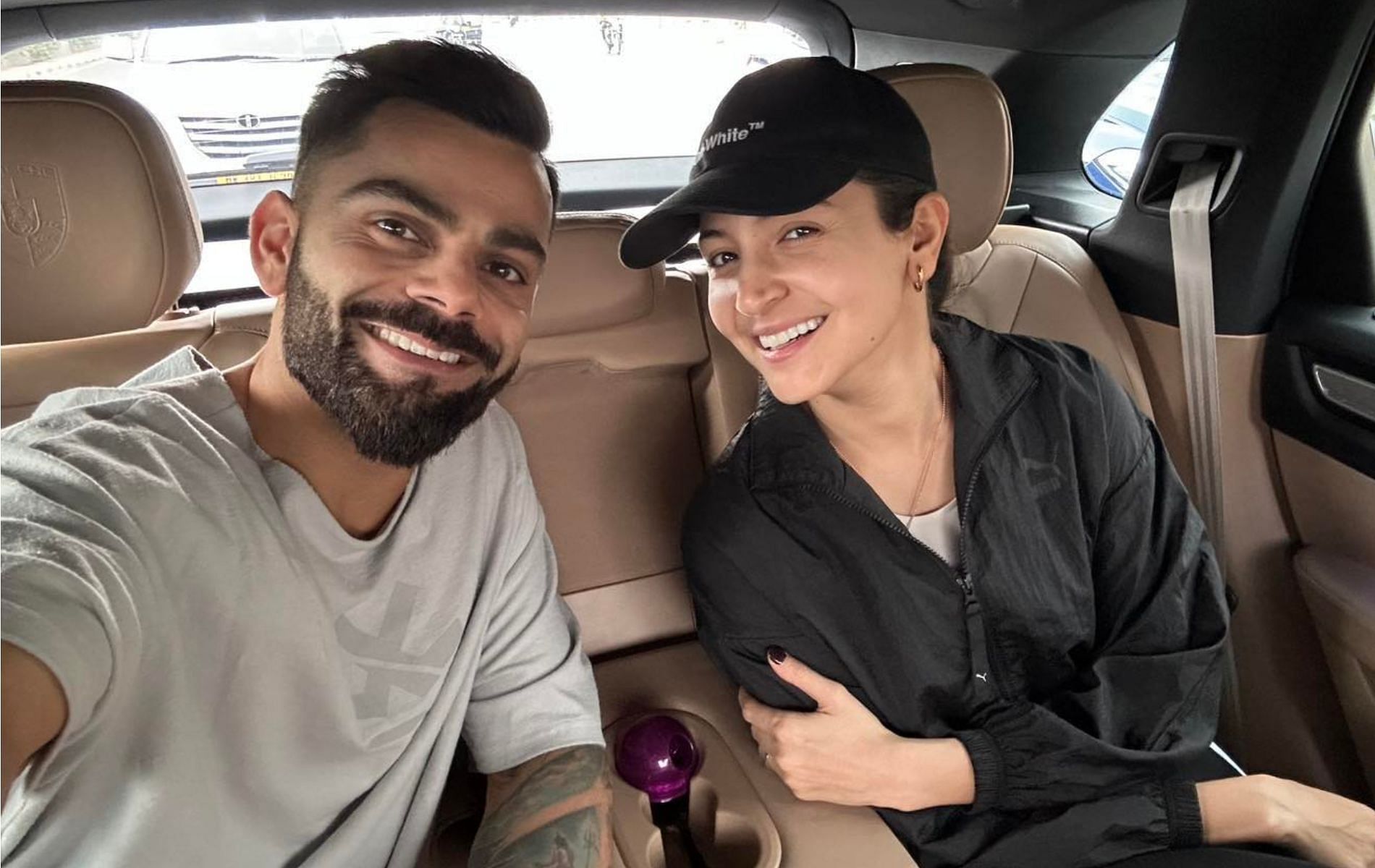Virat Kohli (L) with Anushka Sharma. (Pic: Instagram)