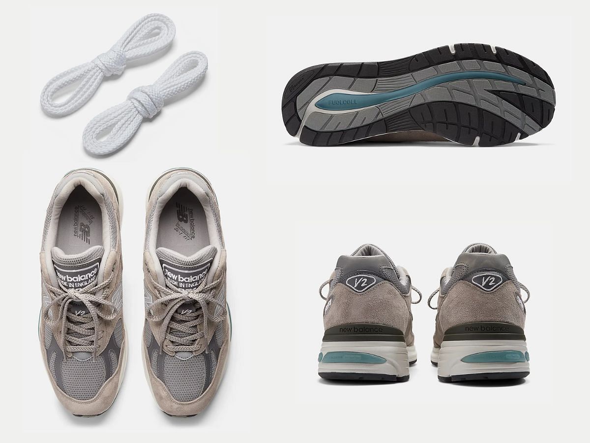 New Balance 991v2 &ldquo;Classic Grey&rdquo; sneakers Overview (Image via Twitter/@SBDetroit)