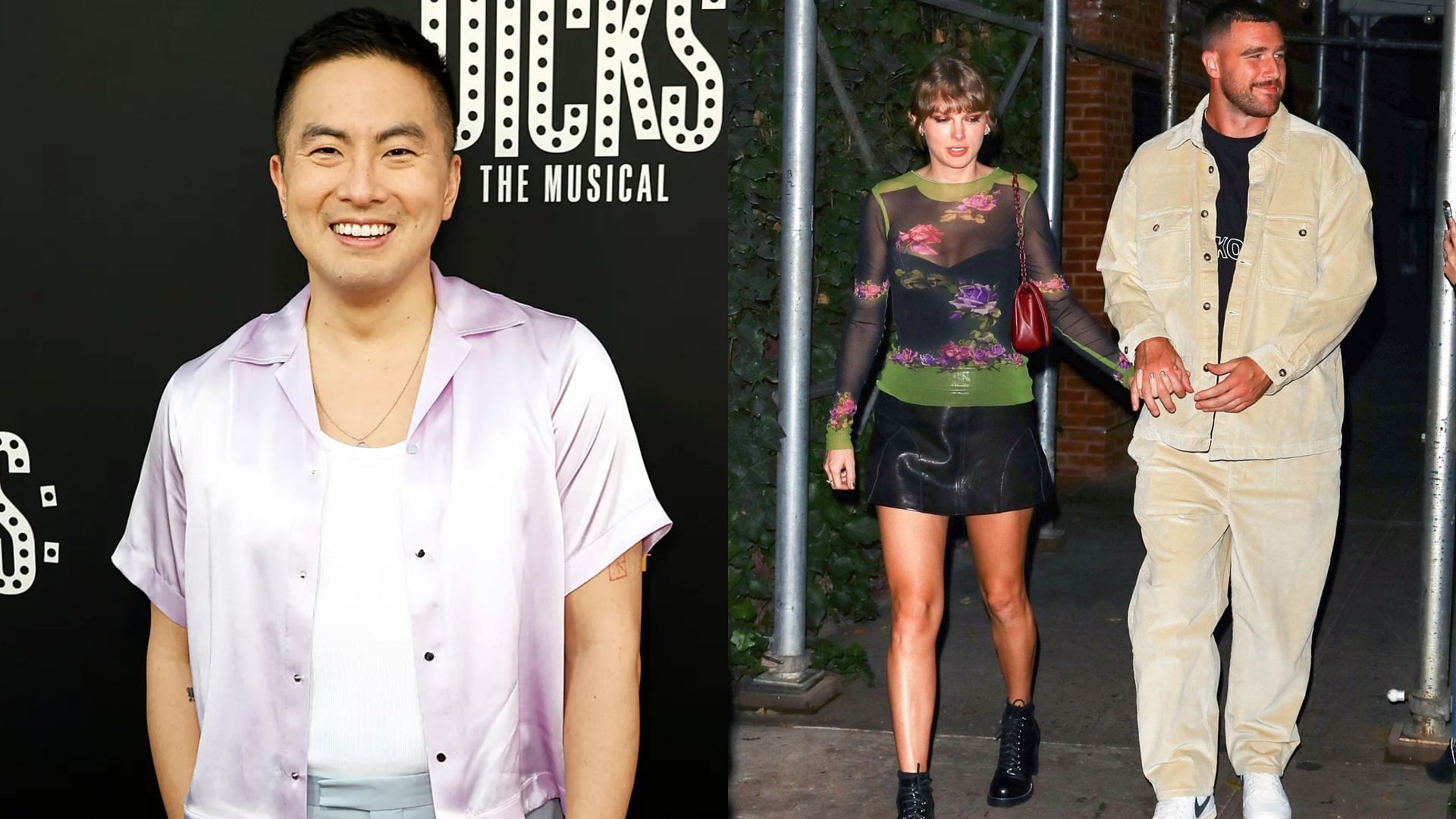 Bowen Yang reveals Taylor Swift and Travis Kelce appeared on NFL without any prior notice.