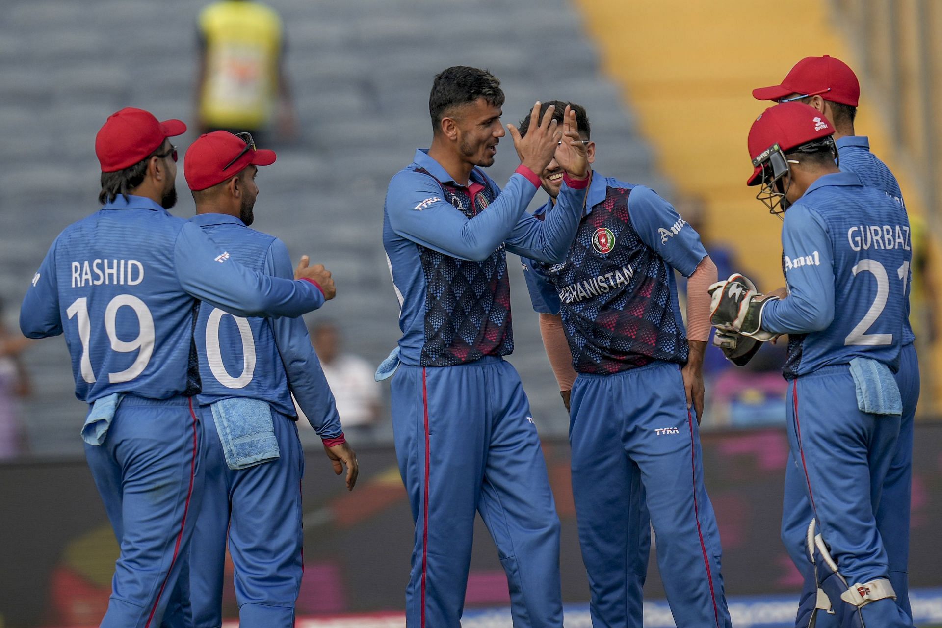 Afghanistan players celebrating vs SL [Getty Images]