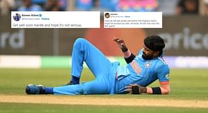 "At worst, he will only miss the NZL game" - Fans react as Hardik Pandya sustains injury in IND vs BAN 2023 World Cup match