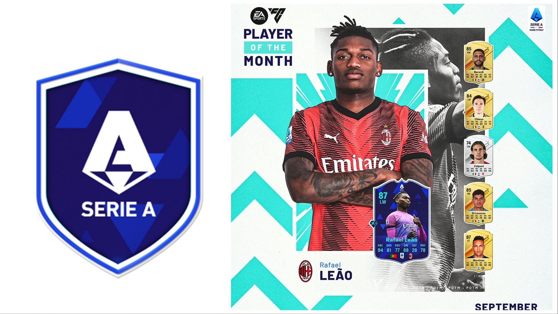 POTM Leao is now live (Images via EA Sports)