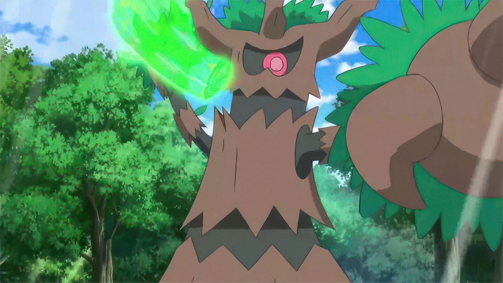 Trevenant, as seen in the anime (Image via The Pokemon Company)