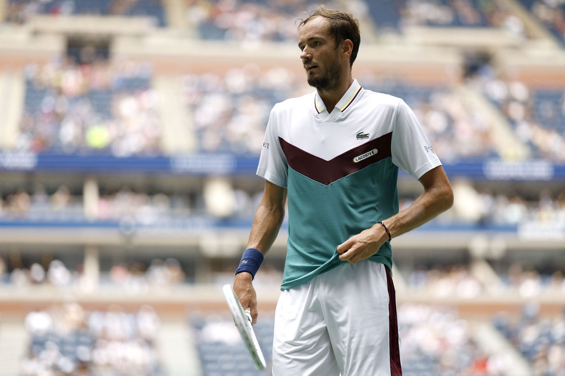 Watch: Daniil Medvedev accidentally hits spectator at Vienna Open