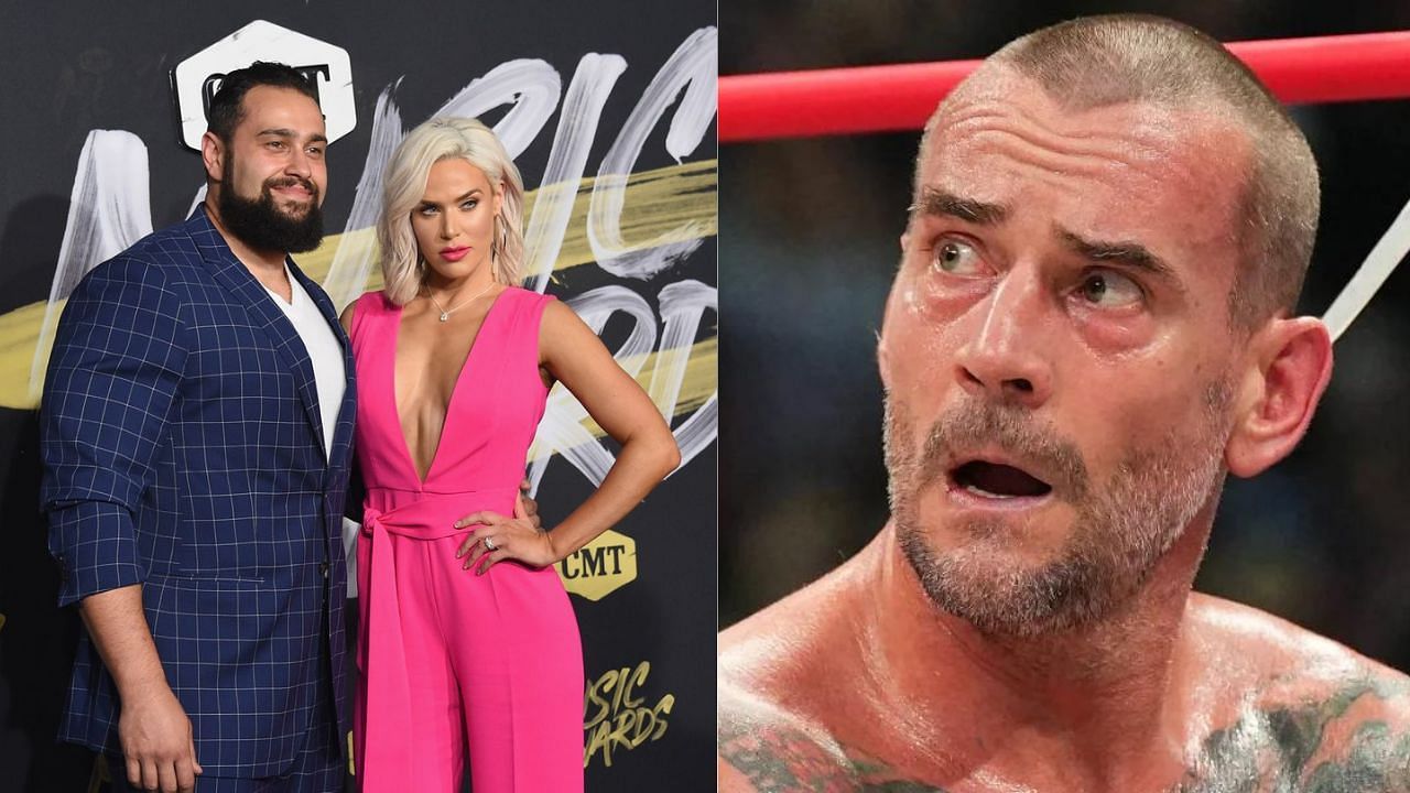 Miro &amp; Lana (left) and CM Punk (right)