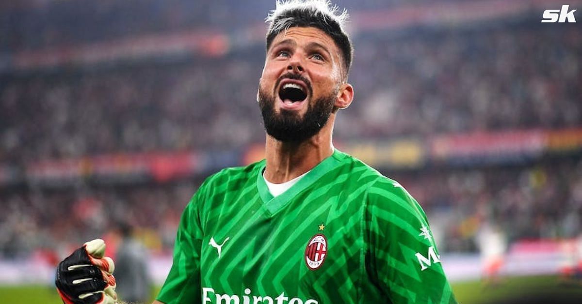 Olivier Giroud was a goalkeeper for AC Milan against Genoa