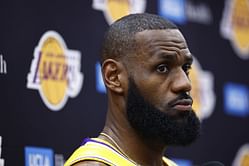 Watch: LeBron James shows unmatched greatness in year 21, shutting down Lakers teammate with ridiculous fadeaway 3-pointer