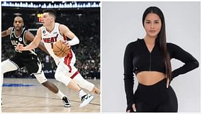 "We back" - Tyler Herro's belle Katya Elise Henry over the moon as Heat guard stars in preseason win over Hornets