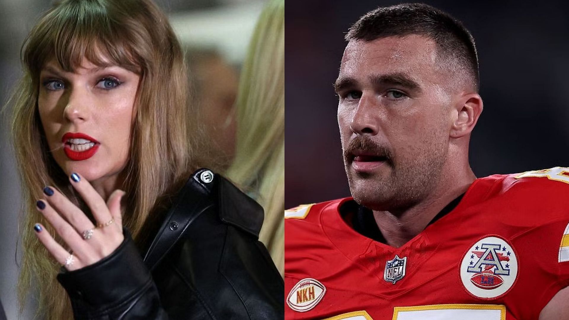 Taylor Swift and tight end Travis Kelce