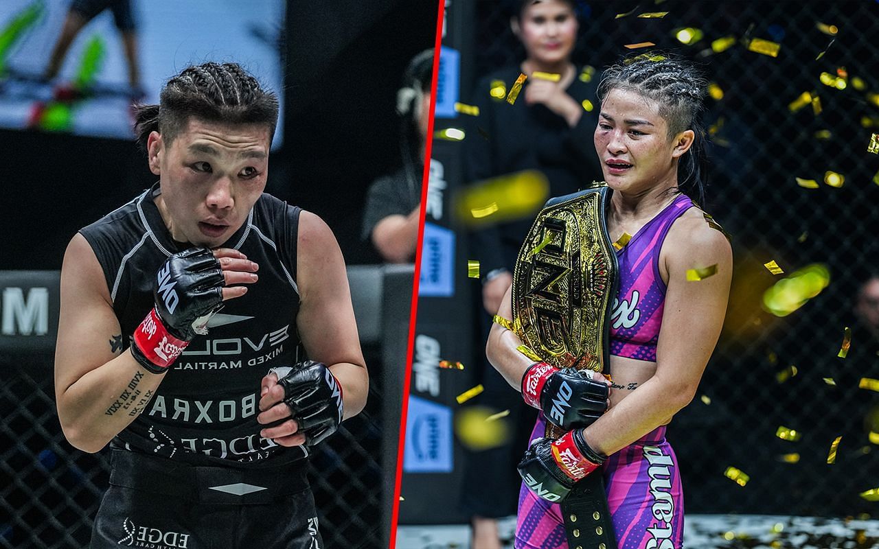 Xiong Jing Nan (left) and Stamp Fairtex (right) | Image credit: ONE Championship