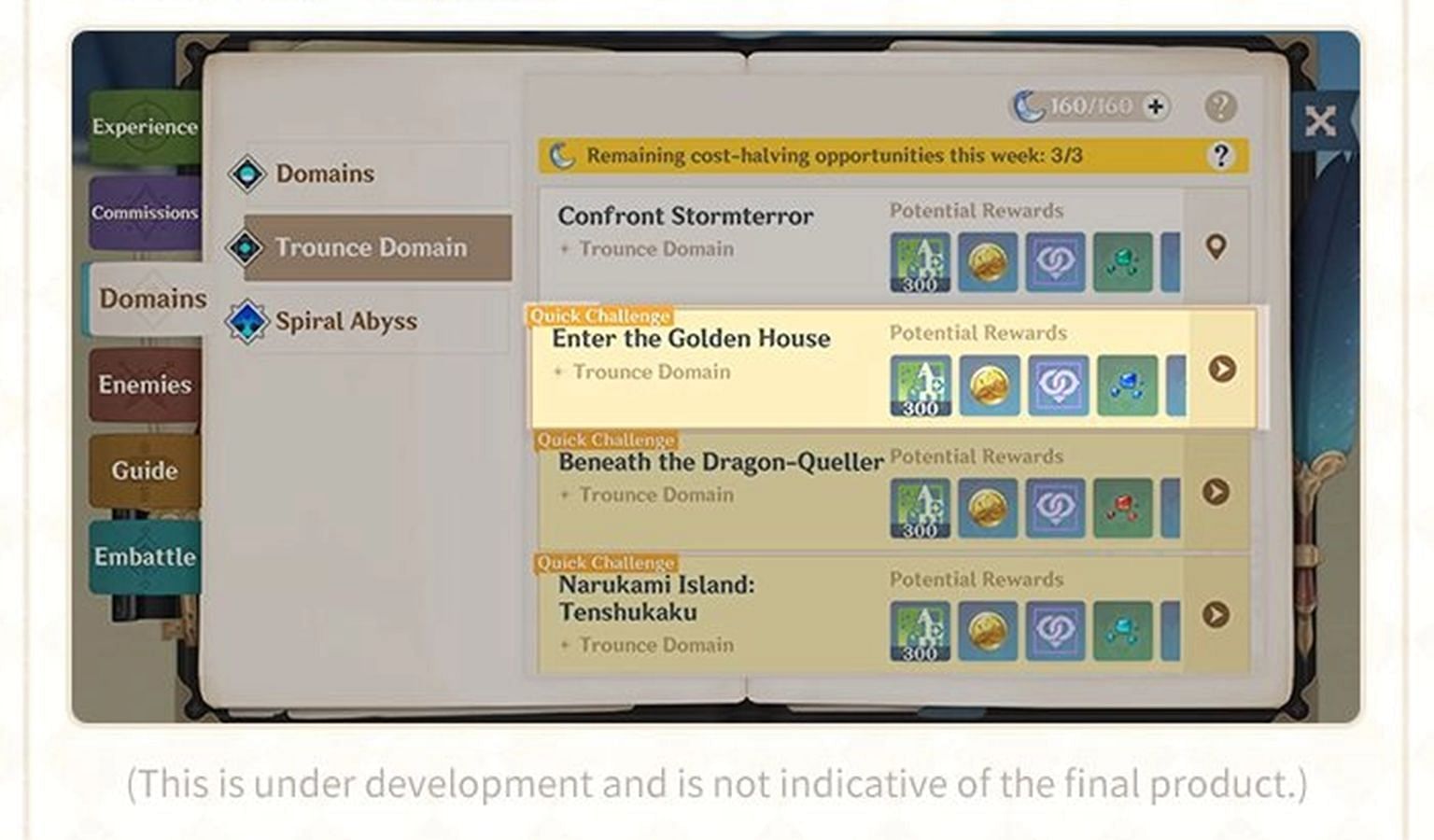 Travelers can challenge Trounce Domain without unlocking it (Image via HoYoverse)