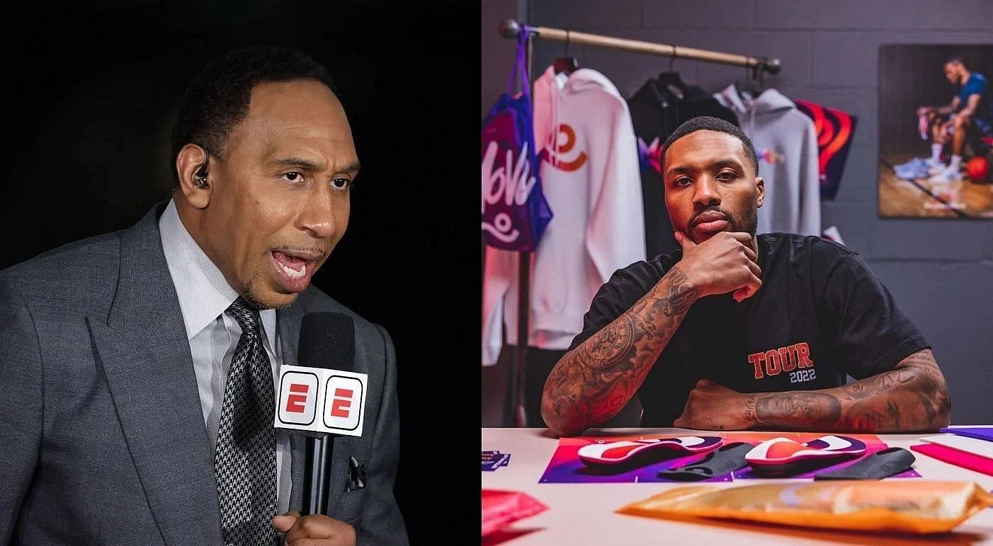 Stephen A. Smith (L) expects great things from Damian Lillard (R) playing for the Milwaukee Bucks.