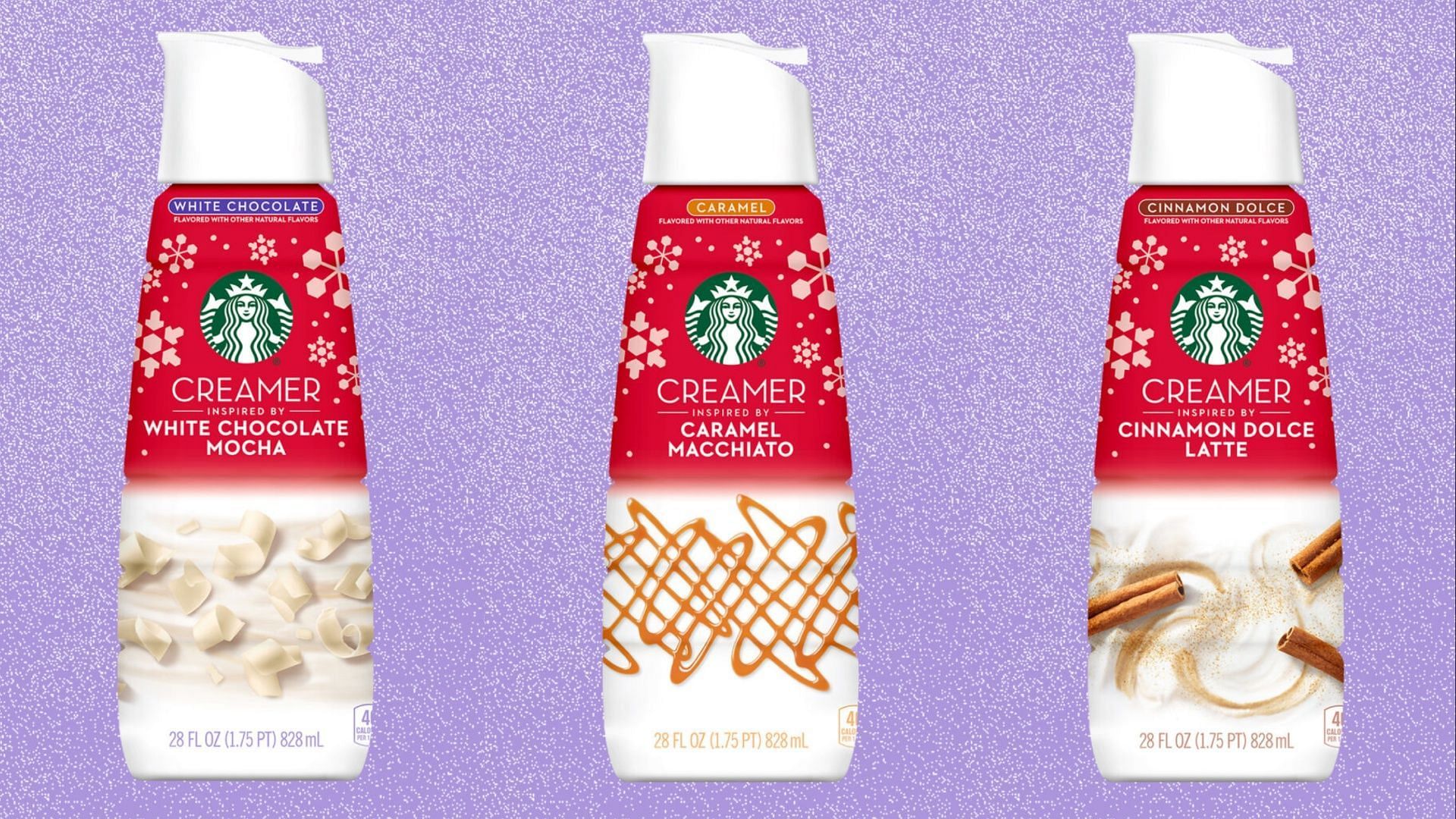 Holiday Creamers (Image via Starbucks)